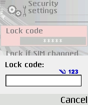 Nokia Security Code